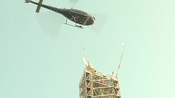 CLEAN : France: Mont Saint Michel statue removed for restoration News Clip