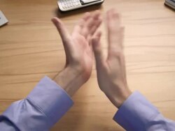 Desk Gestures Compilation Stock Footage