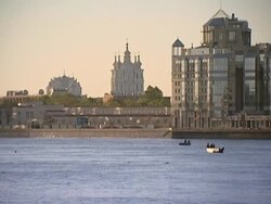 Panoramic kinds of St.-Petersburg. Stock Footage