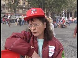 FRANCE: POWERFUL FRENCH UNION STAGES MAJOR LABOUR DEMONSTRATION News Clip