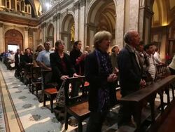 Argentinians Rejoice As New Pope Celebrates First Mass At Vatican Stock Footage