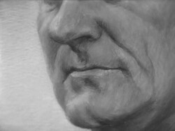 President Johnson Rejects Presidential Portrait Stock Footage