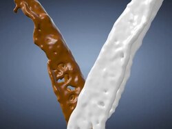 Milk and Chocolate Stock Footage