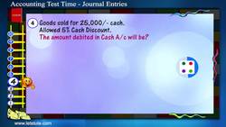 Accounting Test time Journal Entries Instructional Video