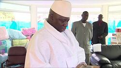 President Yahya Jammeh treating AIDS patient News Clip