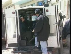 West Bank- Soldiers clash with Palaestinian youths News Clip