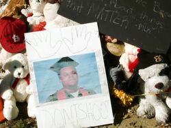 News Report Offers New Details Of Encounter Between Michael Brown And Ferguson Cop Stock Footage
