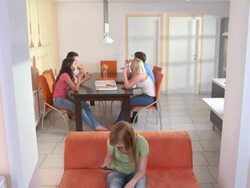 HD: Teenagers Get Excited About Good News Stock Footage