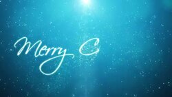 Handwritten Merry Christmas Stock Footage