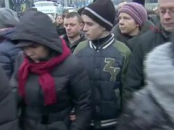 Yulia Tymoshenko Addresses Crowds In Kiev News Clip