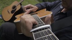 Male Singer Songwriter In Slow Motion Stock Footage