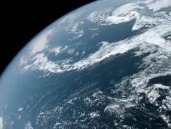 CGI - Photorealistic Earth 360 degree rotation 1080p looping sequence Stock Footage