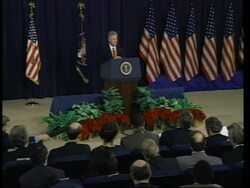 USA: PRESIDENT CLINTON'S END OF YEAR PRESS CONFERENCE News Clip