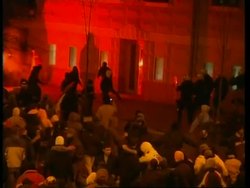 Clashes in Belgrade in wake of declaration of Kosovo independence News Clip
