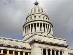 Capitol building of old government in Havana Cuba Stock Footage