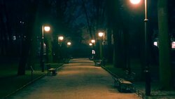 Street light in the snow Stock Footage
