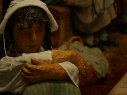 Sculpture in an acadian museum  Stock Footage