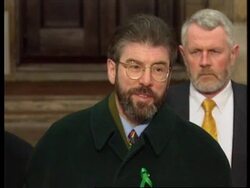 UK: LONDON: ULSTER DEMOCRATIC PARTY WITHDRAWAL FROM PEACE TALKS (2) News Clip