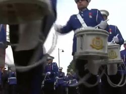 Loyalist Orange Order March in Belfast News Clip