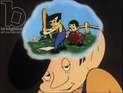 Going Places (1948) part 1 - boy dreams of having fun, and grows up to have a successful soap making business Stock Footage