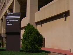 HD Federal Building FBI_Pan1 (1080/24P) Stock Footage
