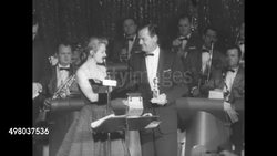 1955 Golden Globe Awards ceremony at the Cocoanut Grove in Hollywood, California News Clip