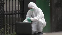 Forensics at Russell Square Stabbing Location News Clip