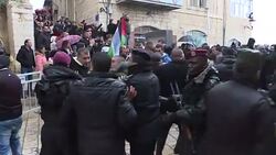 CLEAN : Palestinians mark Orthodox Christmas amid boycott calls News Clip