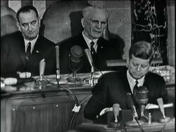 JFK State of the Union Speech - Pt. 13 Stock Footage