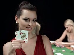 HD DOLLY: Player With Big Slick Starting Poker Hand Stock Footage