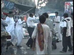 Pakistan - Protest over death of Murtaza Bhutto News Clip