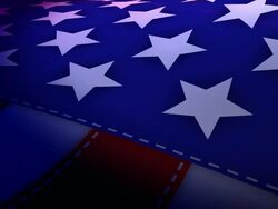 (Loop) American Flag Stock Footage