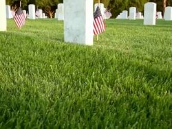 US National Cemetery Stock Footage