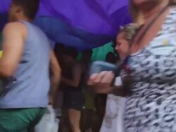 Gay Pride Parade Winds Through Rio De Janeiro Stock Footage