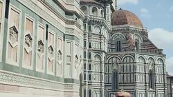 Duomo Santa Maria del Fiore in Florence Stock Footage