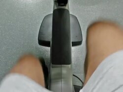 Man spinning in the gym Stock Footage