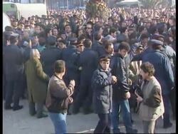 Albania - Thousands stage protest News Clip
