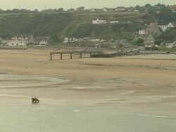 Omaha Beach Stock Footage