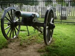 Cannon Tilt from Gettysburg National Military Park Stock Footage