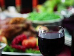 Thanksgiving Turkey Dinner Stock Footage