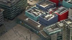 MediaCityUK Aerials - ITV Leaders Debate Branding News Clip