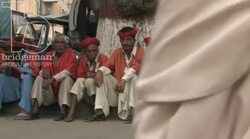 Porters at Karachi Train Station Stock Footage