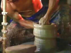 HD:Pottery handmade. Stock Footage