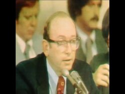 SYND 24-09-73 WATERGATE CONSPIRITOR, E HOWARD HUNT QUESTIONED News Clip