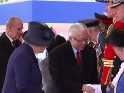 Duke & Duchess Of Cambridge Join The Queen In Welcoming The President of Singapore News Clip