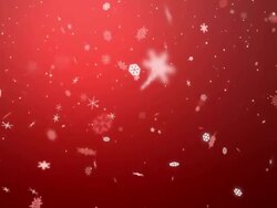 Loopable Christmas Snow Flakes V2 Stock Footage