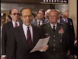 BRUSSELS: NATO HQ: US PILOT SHOT DOWN OVER BOSNIA RESCUE DETAILS News Clip