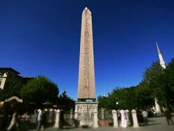 HD:The Obelisk of Theodosius  Istanbul, TURKEY Stock Footage