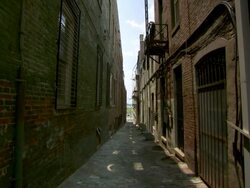 MS Shot of alley / Memphis, Tennessee, United States Stock Footage