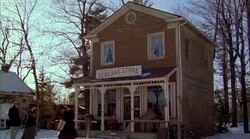 General store in town, 1908 - reenactment, clip 2 Stock Footage